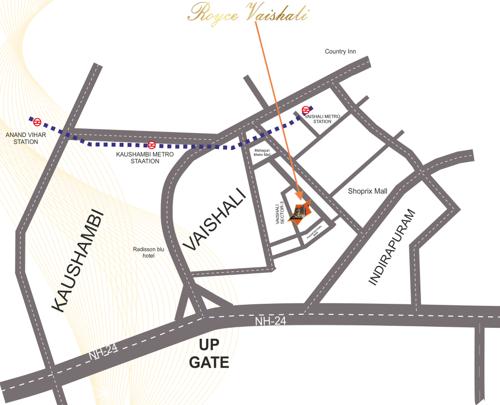  vaishali Images for Location Plan of Royce Vaishali