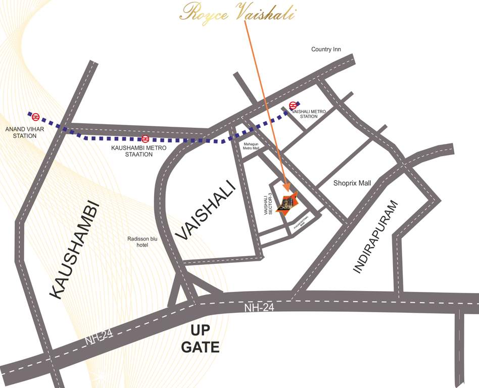  vaishali Images for Location Plan of Royce Vaishali