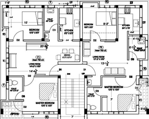 Images for Cluster Plan of Anu Sri Shenbaga Flats