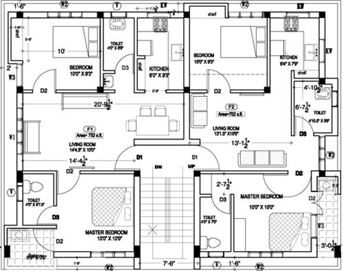 Images for Cluster Plan of Anu Sri Shenbaga Flats