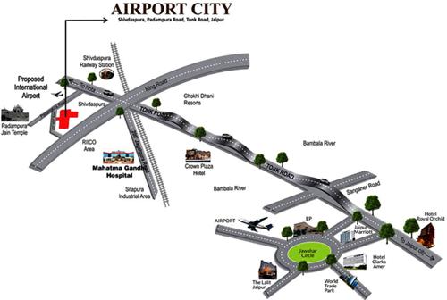 airport-city Images for Location Plan of Manglam Airport City
