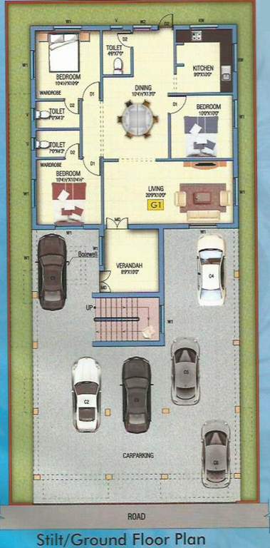 Images for Cluster Plan of Bhagavathy Venkateshwara Apartment