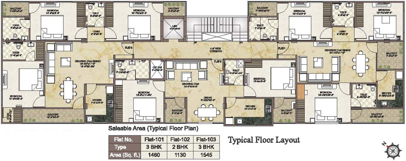 Images for Cluster Plan of Krishna Dream Developer The Glare 1