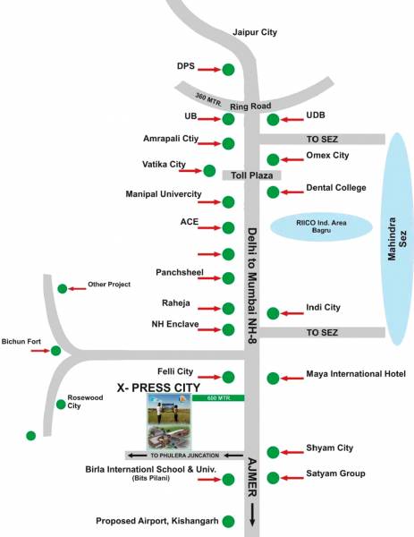 Images for Location Plan of Mudra Express City Images for Location Plan of Mudra Express City