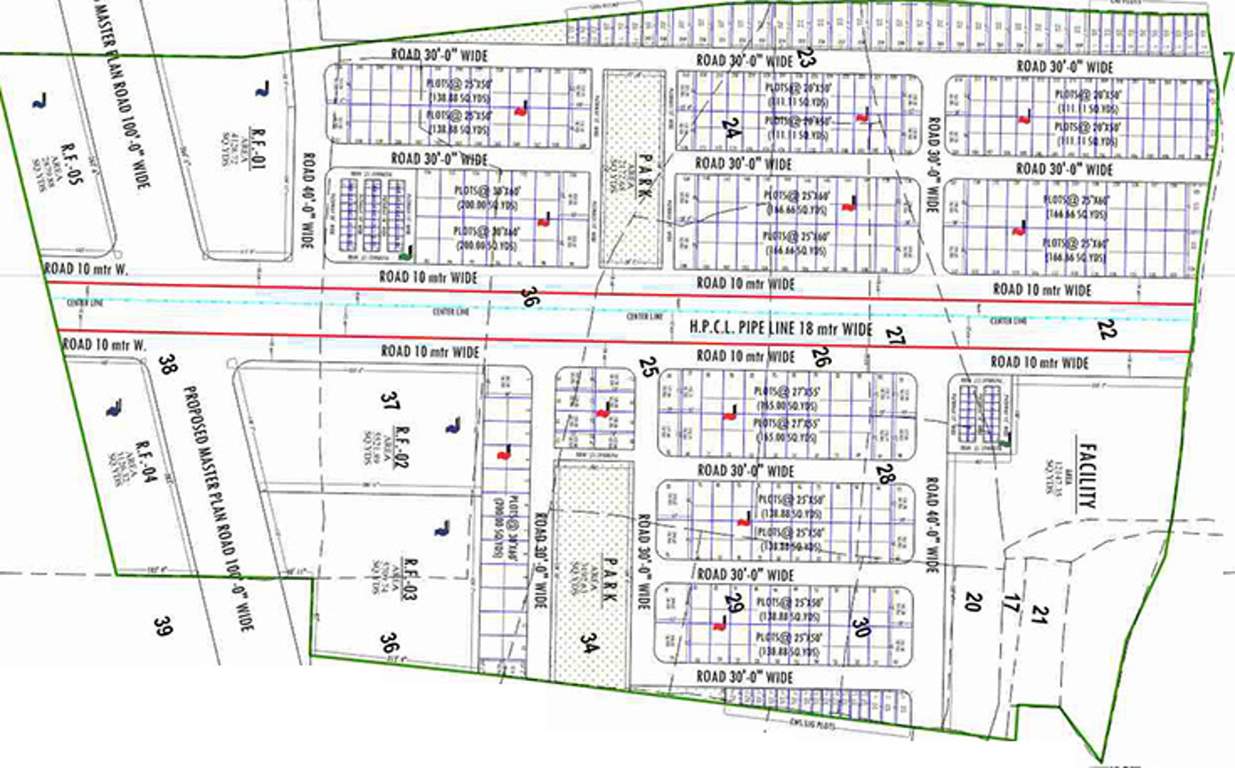 Images for Layout Plan of Platinum Tejasvi Greens Plots
