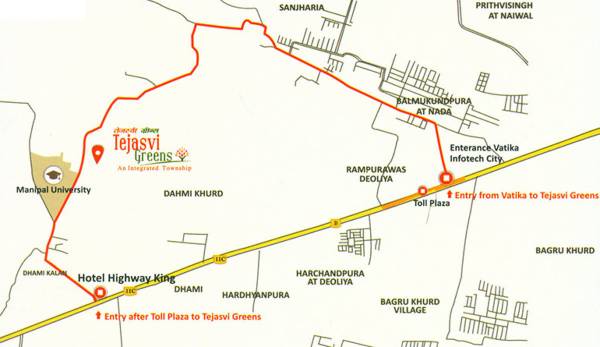 Images for Location Plan of Platinum Tejasvi Greens Plots