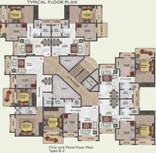  residency Images for Cluster Plan of Triveni Residency