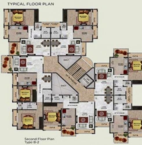  residency Images for Cluster Plan of Triveni Residency