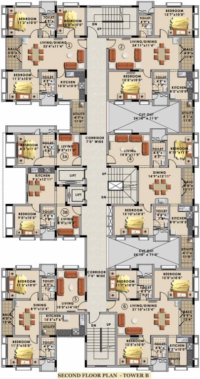 Images for Cluster Plan of Ridge Ridge Towers