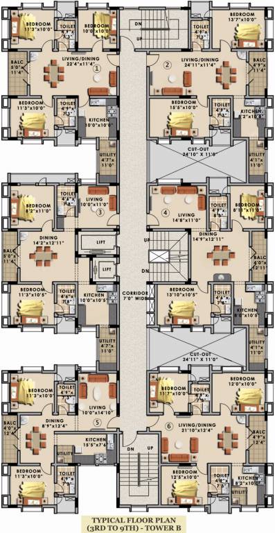 Images for Cluster Plan of Ridge Ridge Towers