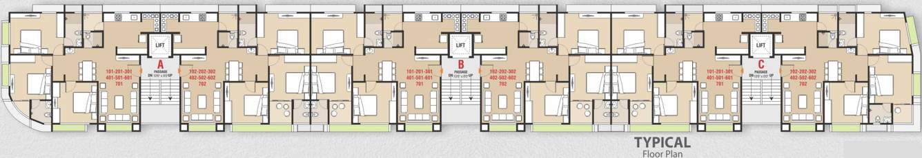 Images for Cluster Plan of Mahavir Sai Status Tagore Residency