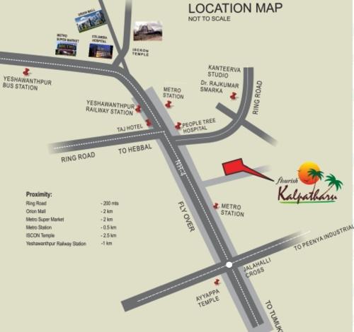 Images for Location Plan of Flourish Kalpatharu kalpatharu Images for Location Plan of Flourish Kalpatharu