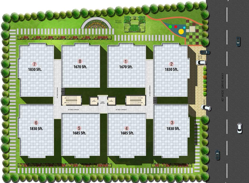 Images for Layout Plan of Lansum Madhav Towers