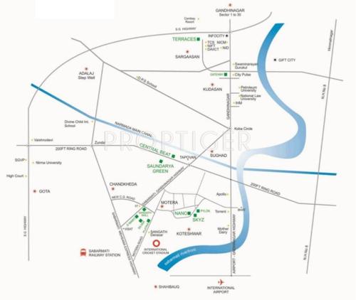  skyz Images for Location Plan of Sangath Skyz