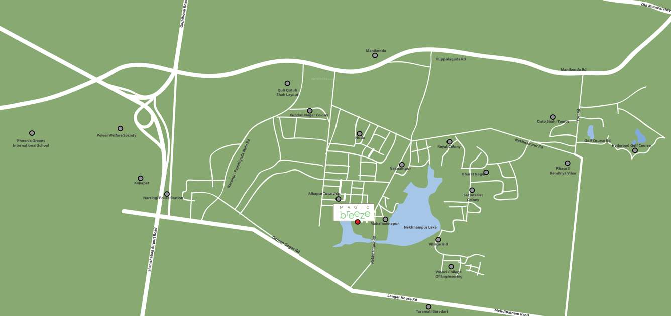  magic breeze Images for Location Plan of Pooja Magic Breeze