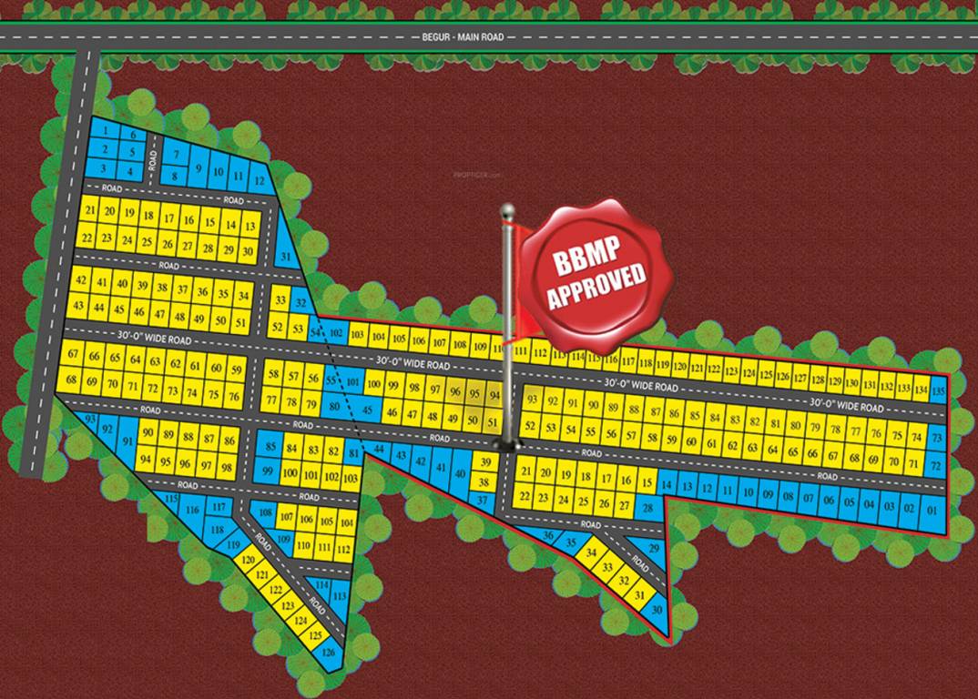 Images for Layout Plan of Clear Green Valley Plots
