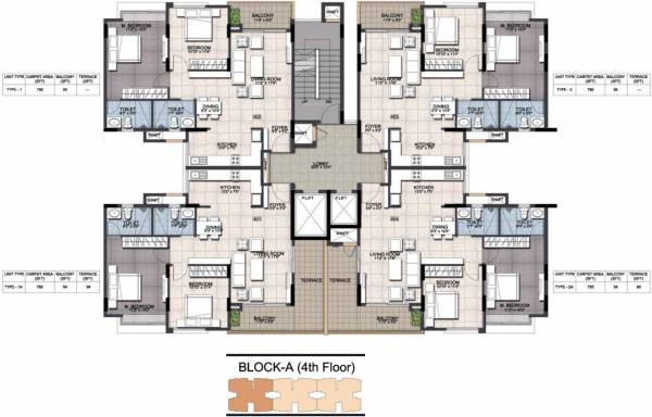 Images for Cluster Plan of Ajmera Annex