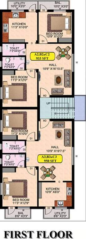 Images for Cluster Plan of JMM Nisha Apartments
