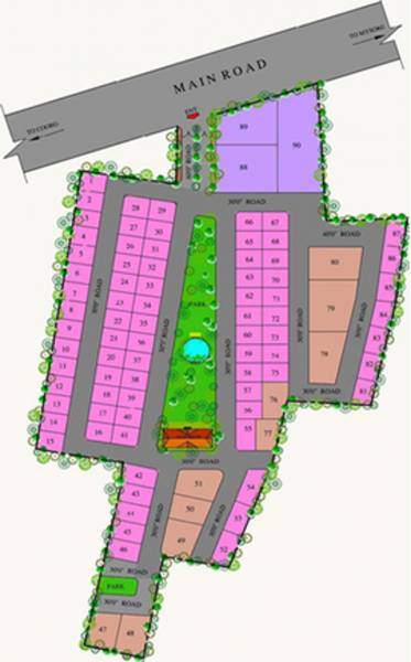 Images for Layout Plan of Bharath Hi Tech Mysore Meadows