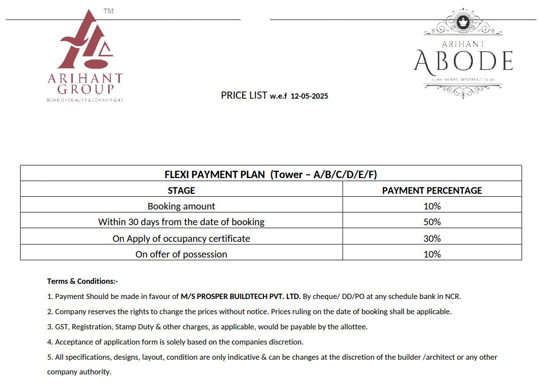 abode Subvention Scheme Payment Plan