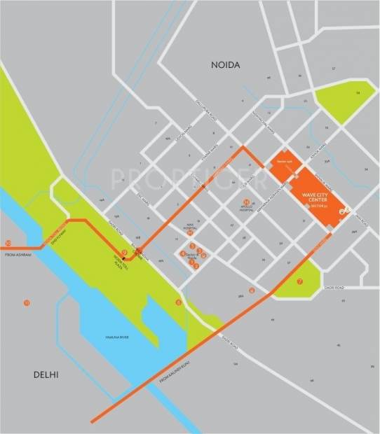 Images for Location Plan of Wave Wave City Center