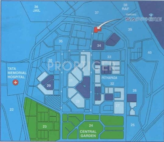 Simran Enterprises Simran Sapphire Location Plan
