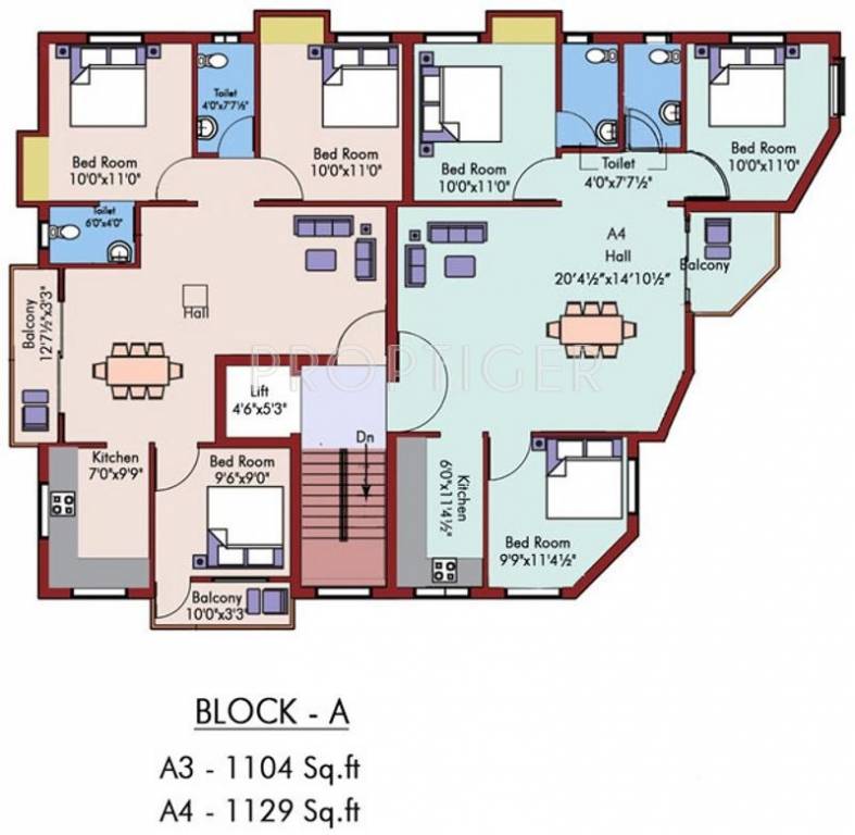  orchids Block B Cluster Plan