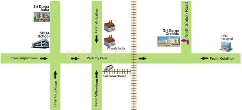  orchids Images for Location Plan of Sri Durga Orchids