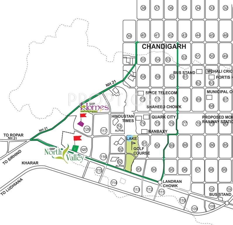  north valley Images for Location Plan of SBP North Valley