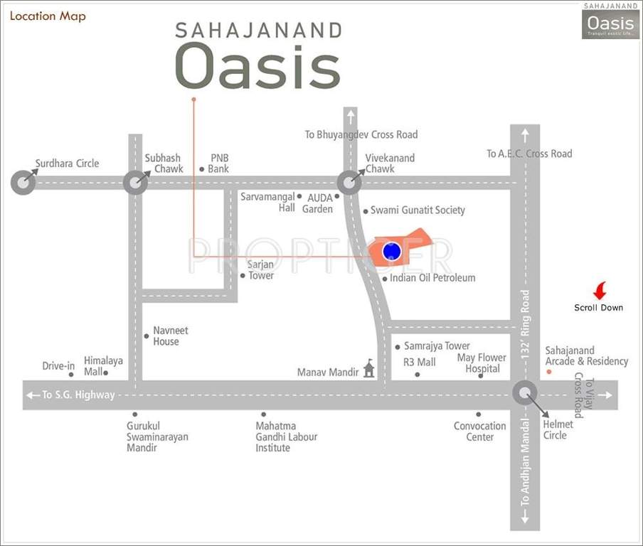  oasis Images for Location Plan of Sahajanand Oasis