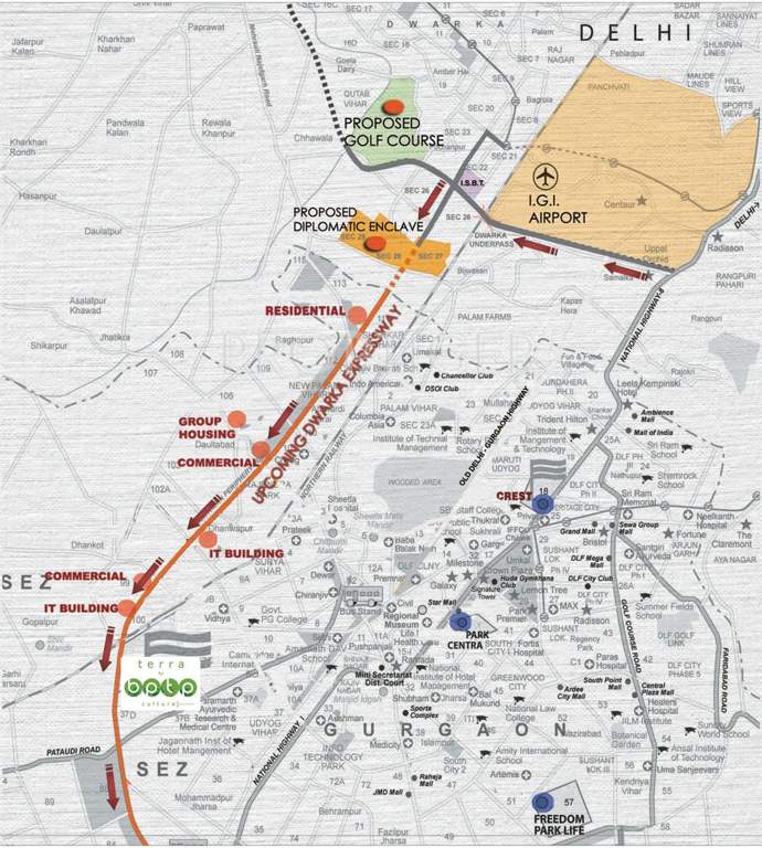 terra Images for Location Plan of BPTP Terra