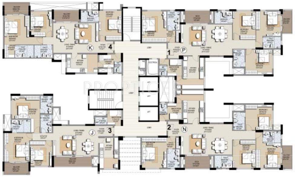  misty waters Images for Cluster Plan of Prestige Misty Waters