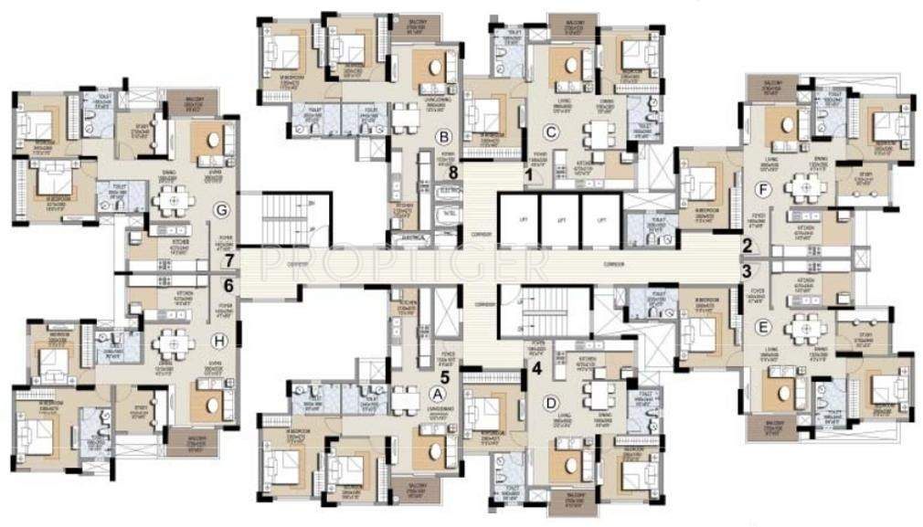  misty waters Images for Cluster Plan of Prestige Misty Waters