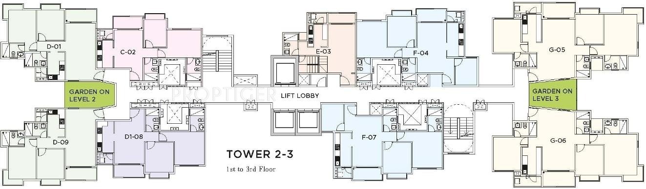 nikoo homes v Images for Cluster Plan of Bhartiya Nikoo Homes