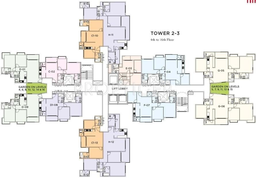 nikoo homes v Images for Cluster Plan of Bhartiya Nikoo Homes