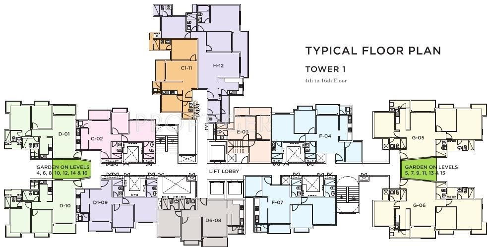 nikoo homes v Images for Cluster Plan of Bhartiya Nikoo Homes