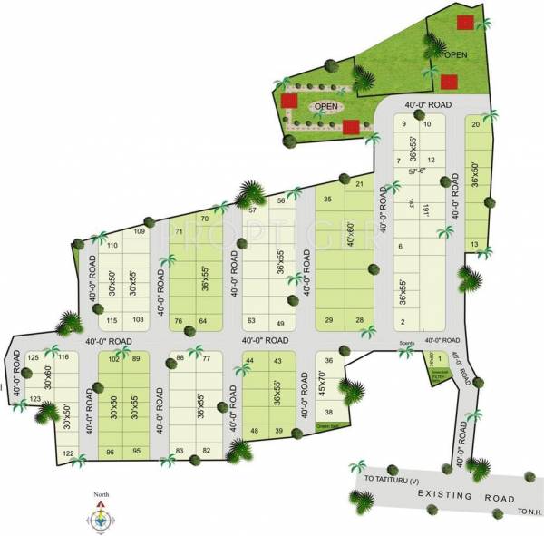 Layout Plan Satya Kalyan Constructions Kalyans Krishna Avenue Layout Plan