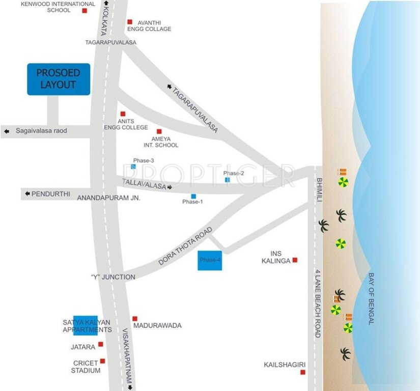 Satya Kalyan Constructions Kalyans Krishna Avenue Location Plan