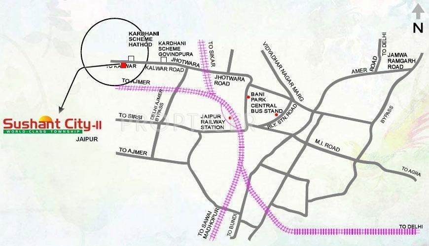  sushant city ii Images for Location Plan of Ansal Sushant City II