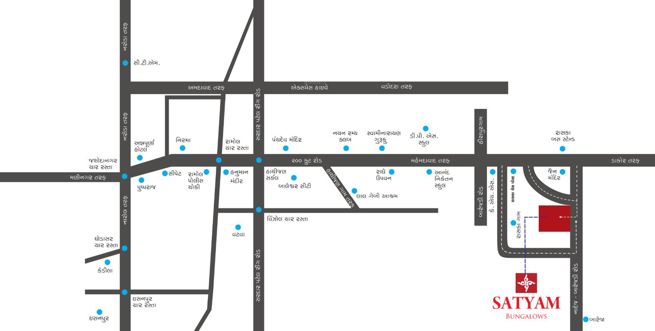 Images for Location Plan of Rinkesh Satyam Bungalows