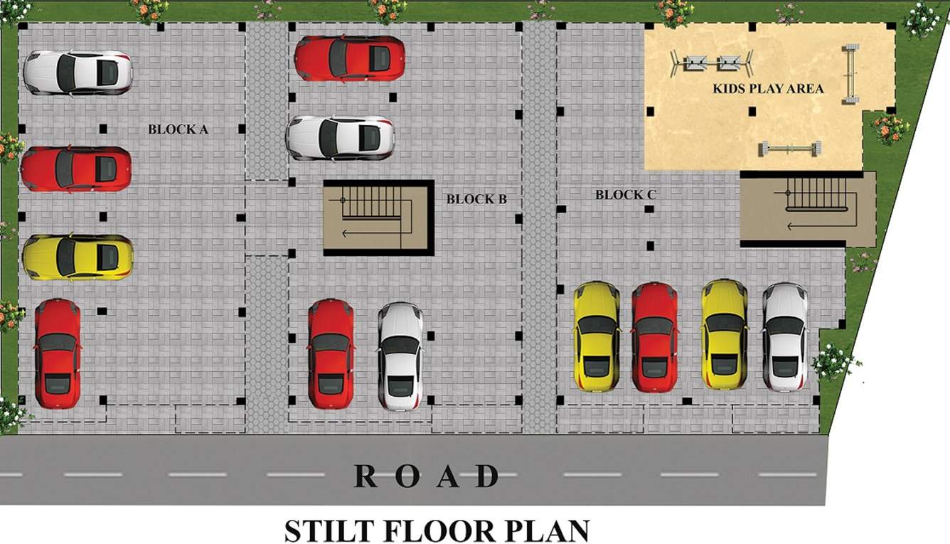 Images for Cluster Plan of JMM Bell Flower Apartments