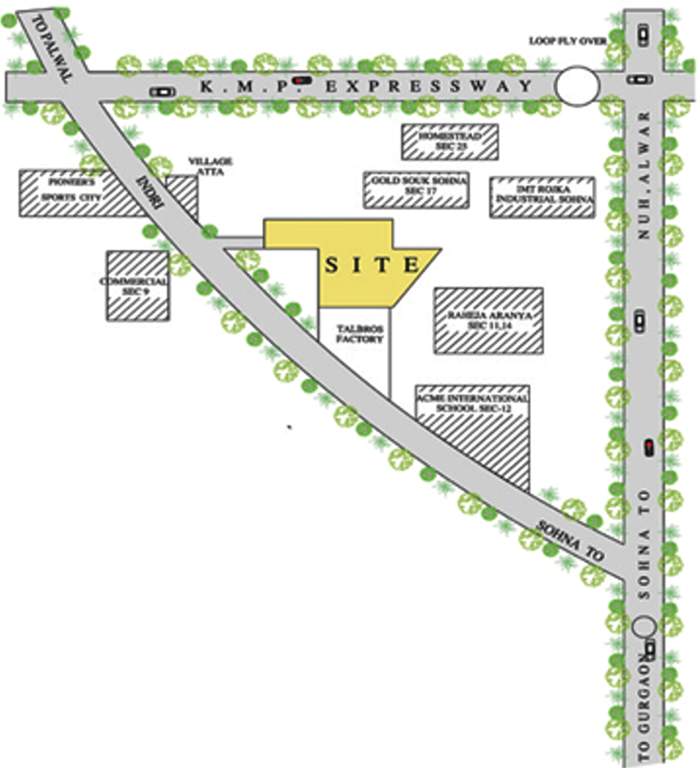 Images for Location Plan of RBC Greater Gurgaon Sohna Sector 12