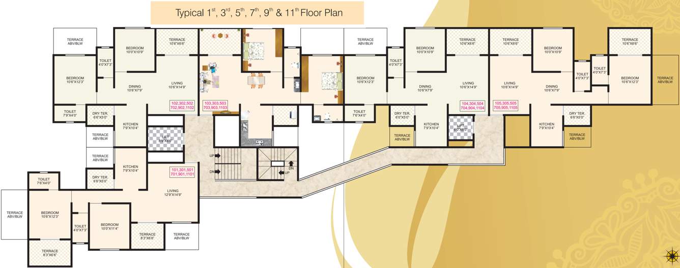 Images for Cluster Plan of Shree Venkateshwara Royal Rohana