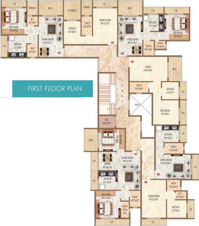 Images for Cluster Plan of Raj Tulip