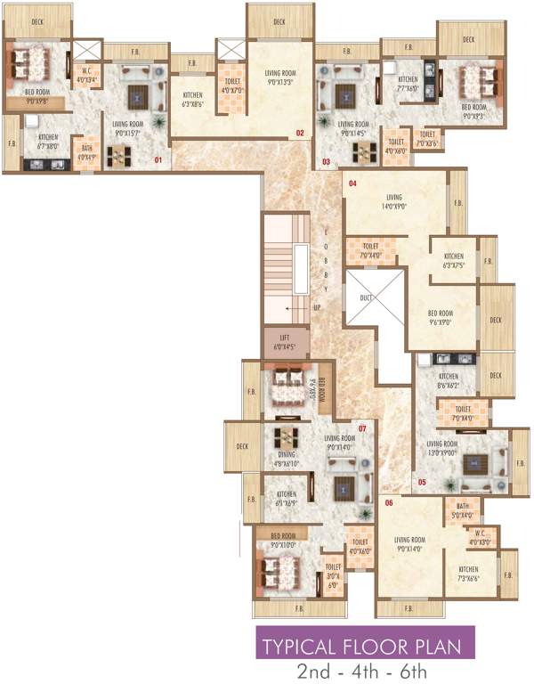 Images for Cluster Plan of Raj Tulip