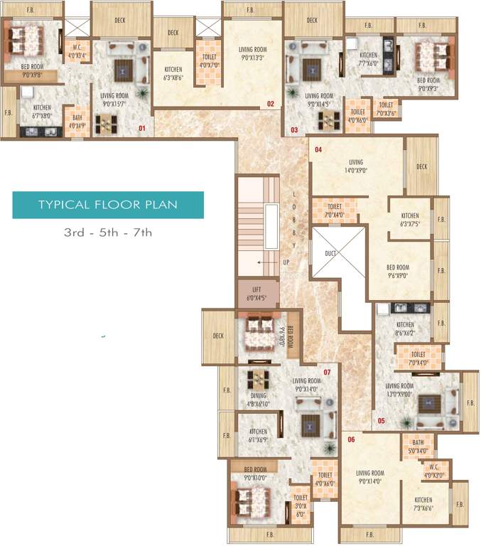 Images for Cluster Plan of Raj Tulip
