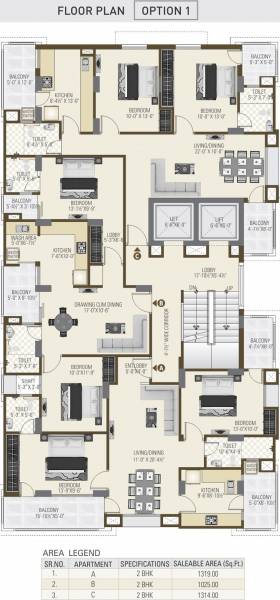 Images for Cluster Plan of Alliance Amrit Apartment