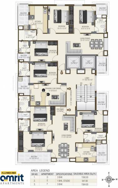 Images for Cluster Plan of Alliance Amrit Apartment