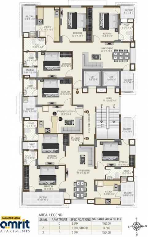Images for Cluster Plan of Alliance Amrit Apartment