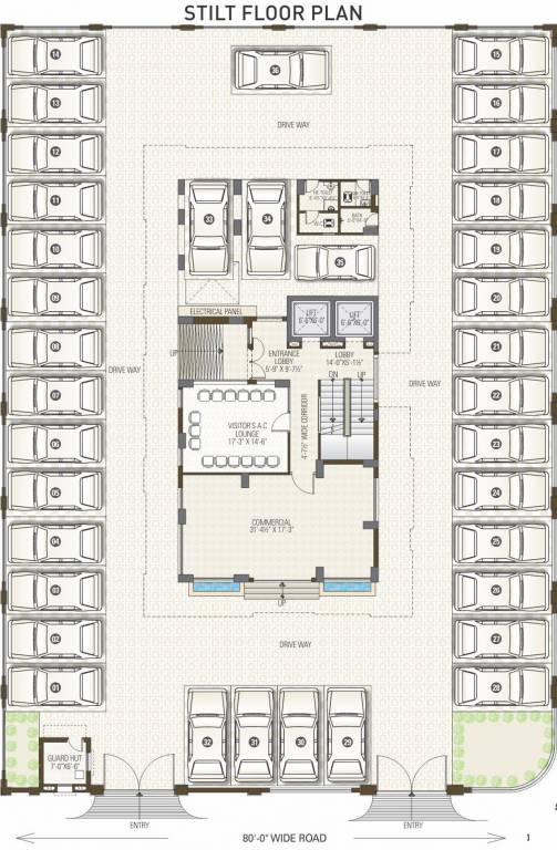 Images for Cluster Plan of Alliance Amrit Apartment